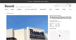 Desktop Screenshot of friendswood.bassettfurniture.com
