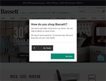 Tablet Screenshot of bassettfurniture.com