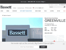 Tablet Screenshot of greenville.bassettfurniture.com