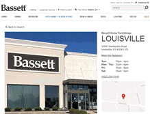 Tablet Screenshot of louisville.bassettfurniture.com